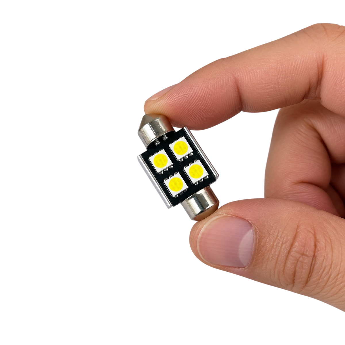 SMD LED szofita izzó 4 LED Canbus fehér