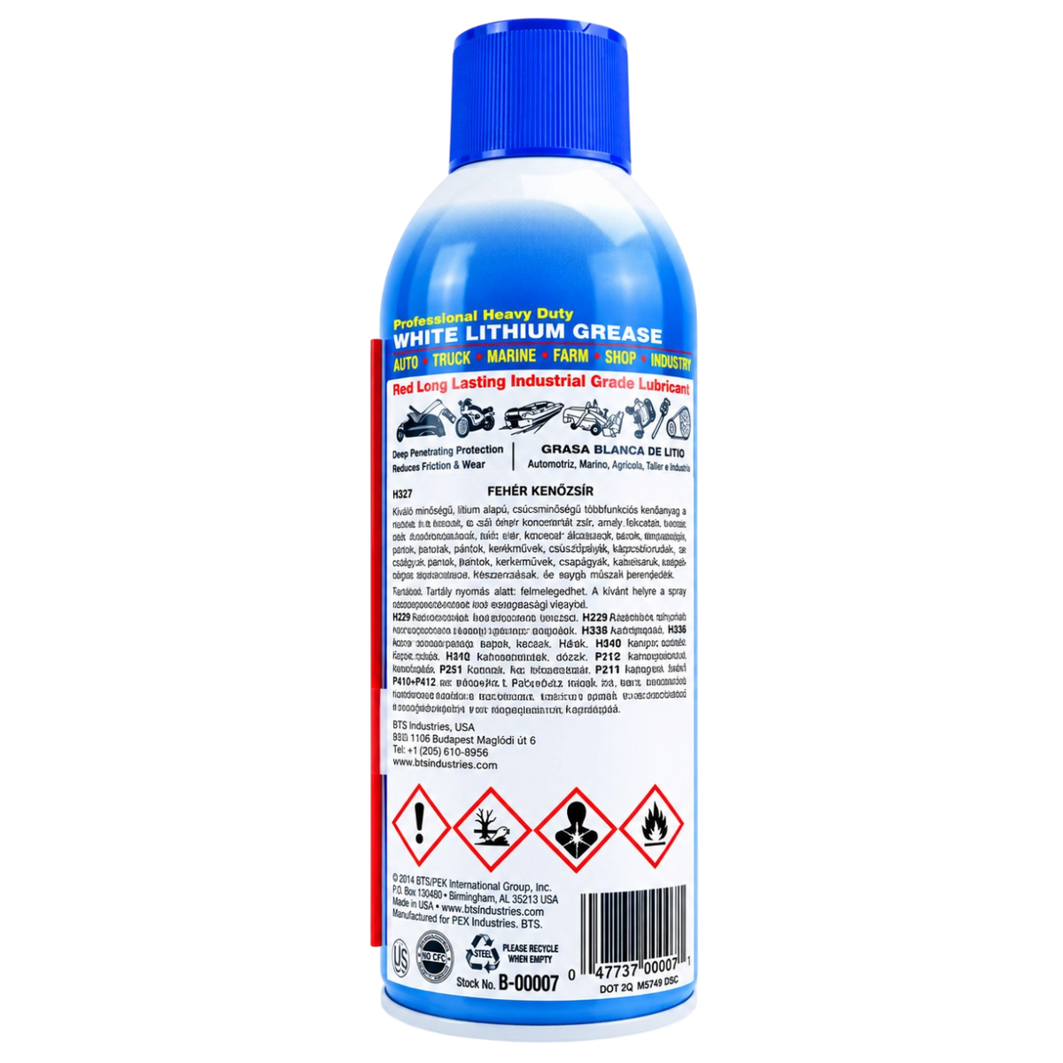 Fehér zsír spray vízálló lítiumos kenőanyag tartós védelemmel 450 ml