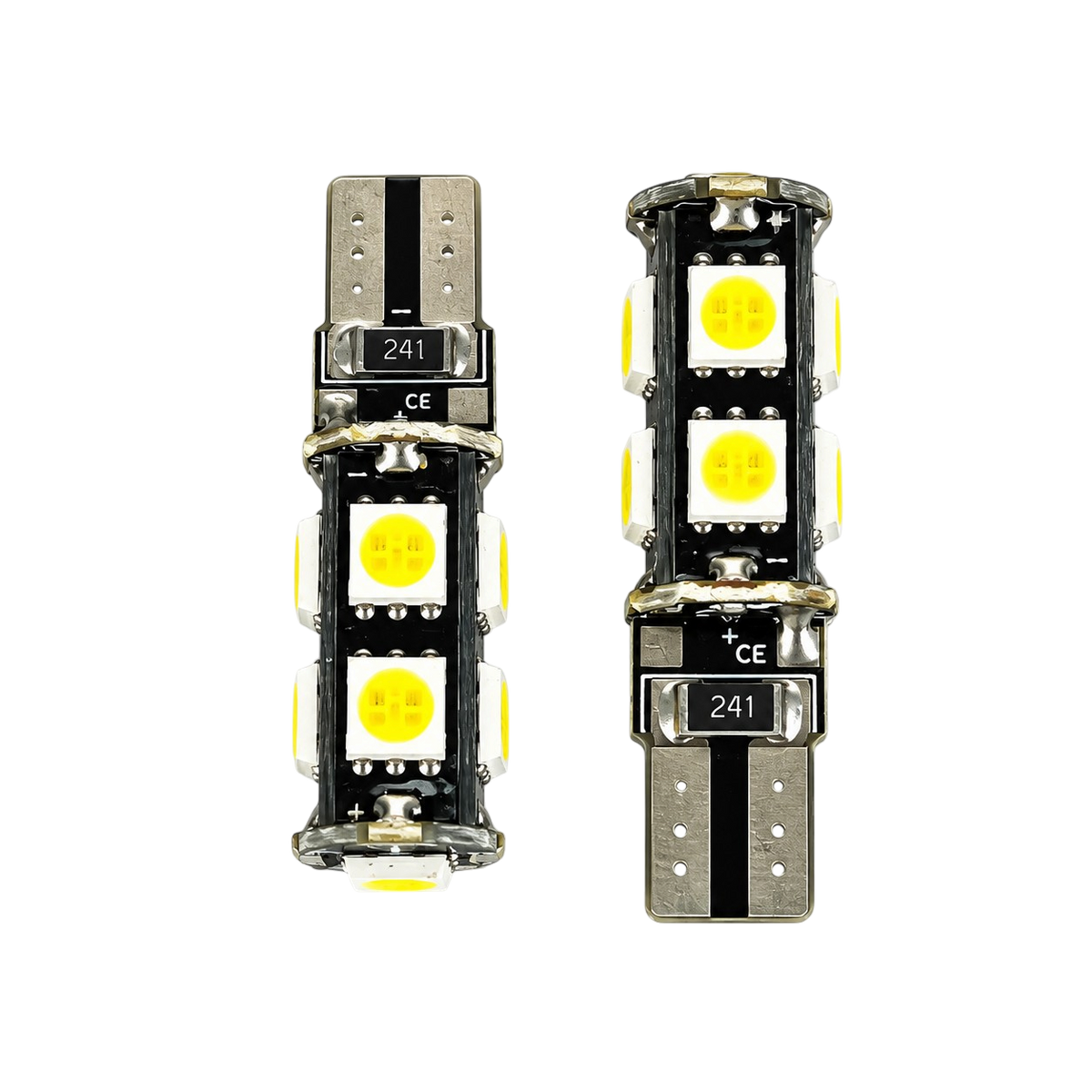 Autó LED izzó T10 SMD fehér fényű 2 db