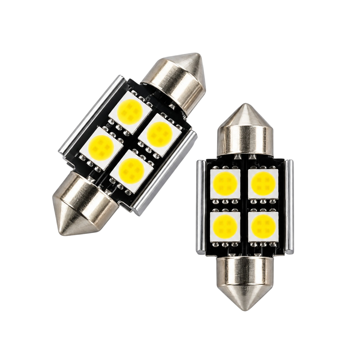 SMD LED szofita izzó 4 LED Canbus fehér