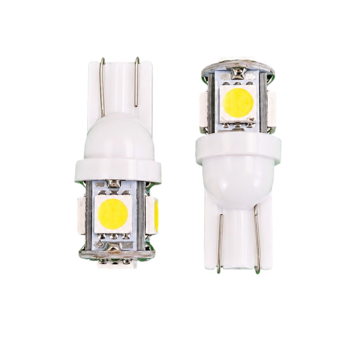 Autó LED izzó T10 SMD fehér fényű 2 db