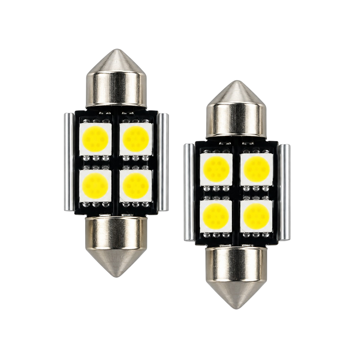 SMD LED szofita izzó 4 LED Canbus fehér