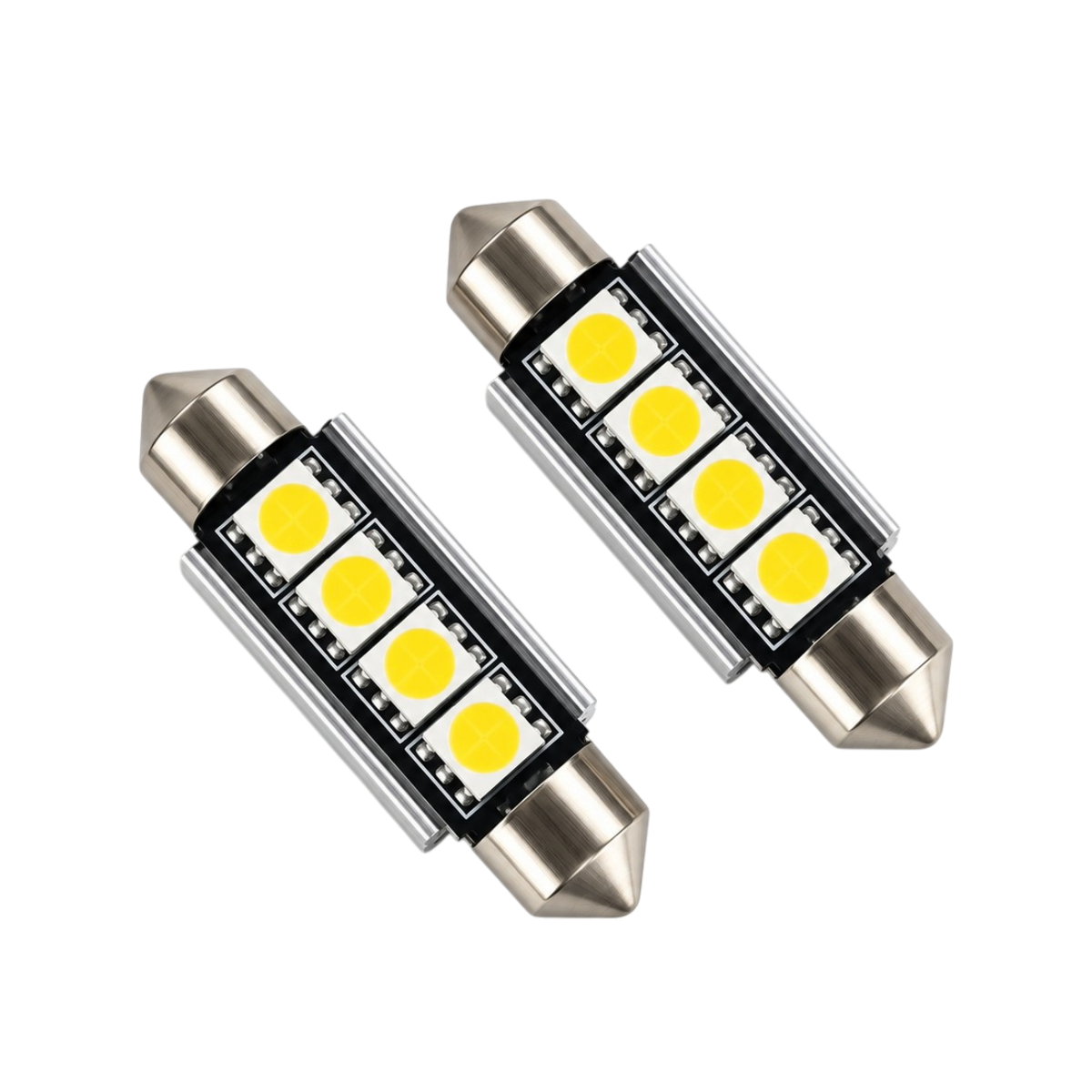 SMD LED szofita izzó 4 LED Canbus fehér
