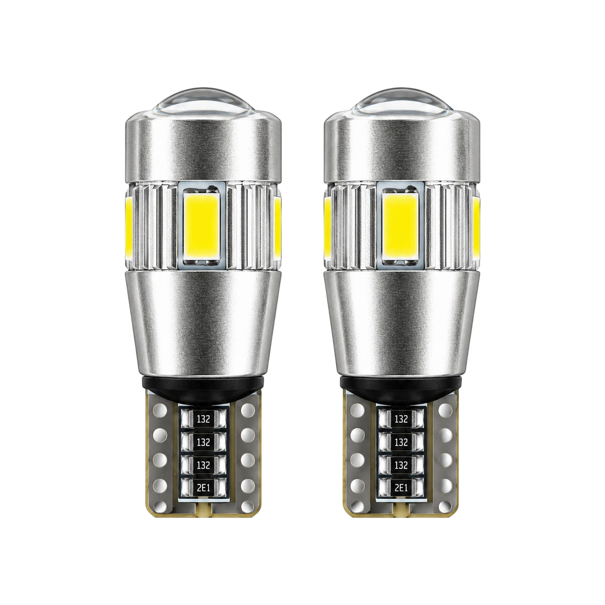 Autó LED izzó T10 SMD fehér fényű 2 db