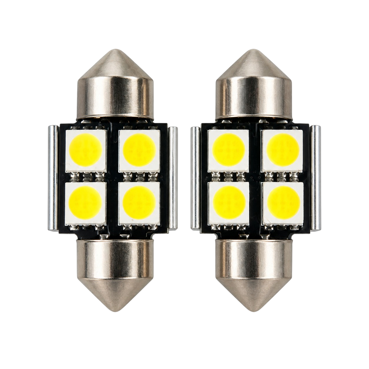 SMD LED szofita izzó 4 LED Canbus fehér