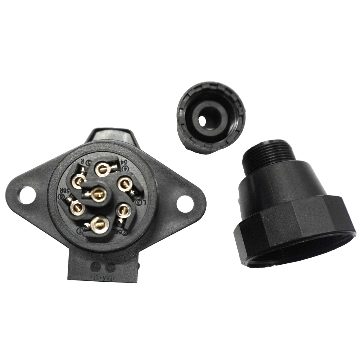 Elektromos aljzat 7 pólusú 24V normál műanyag