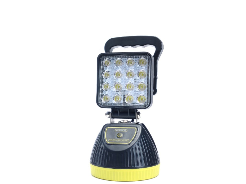 Munkalámpa LED szögletes tölthető 12/24V