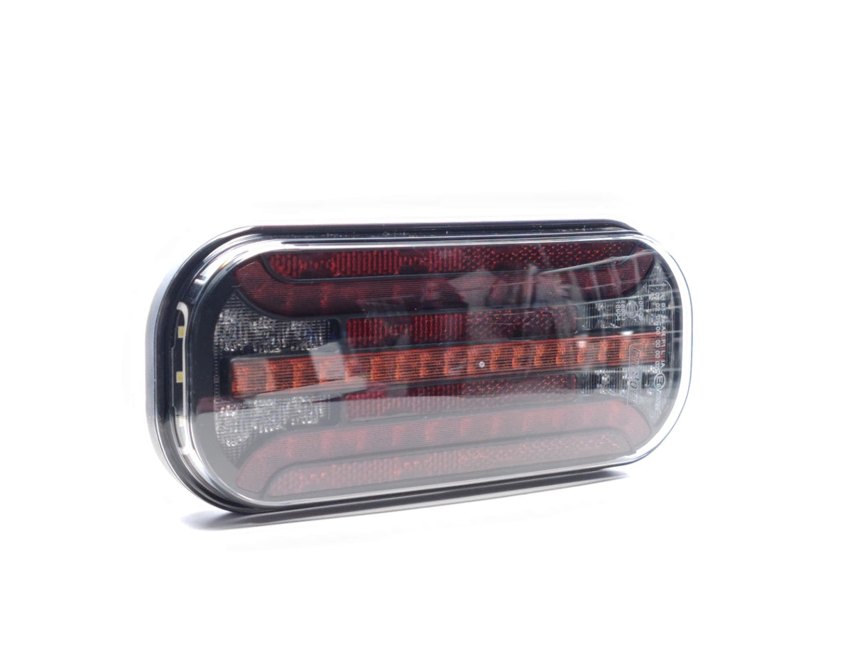 Lámpa LED 6 funkciós dinamikus indexxel prizmás 12/24V