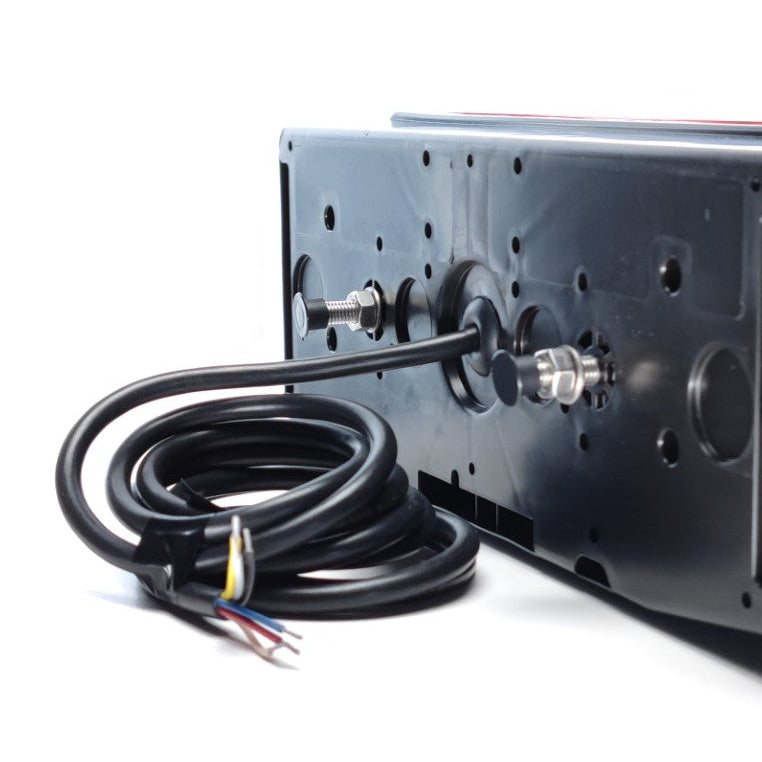 Lámpa LED 7 funkciós univerzális rendszámos 12-24V