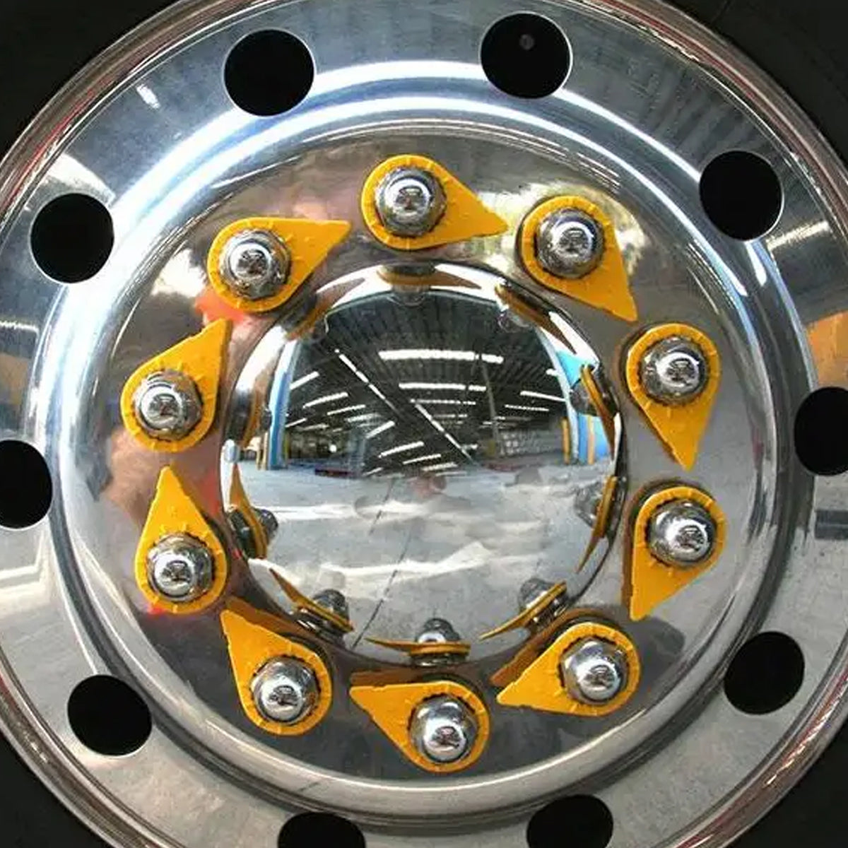 Wheel loosening marker ring plastic