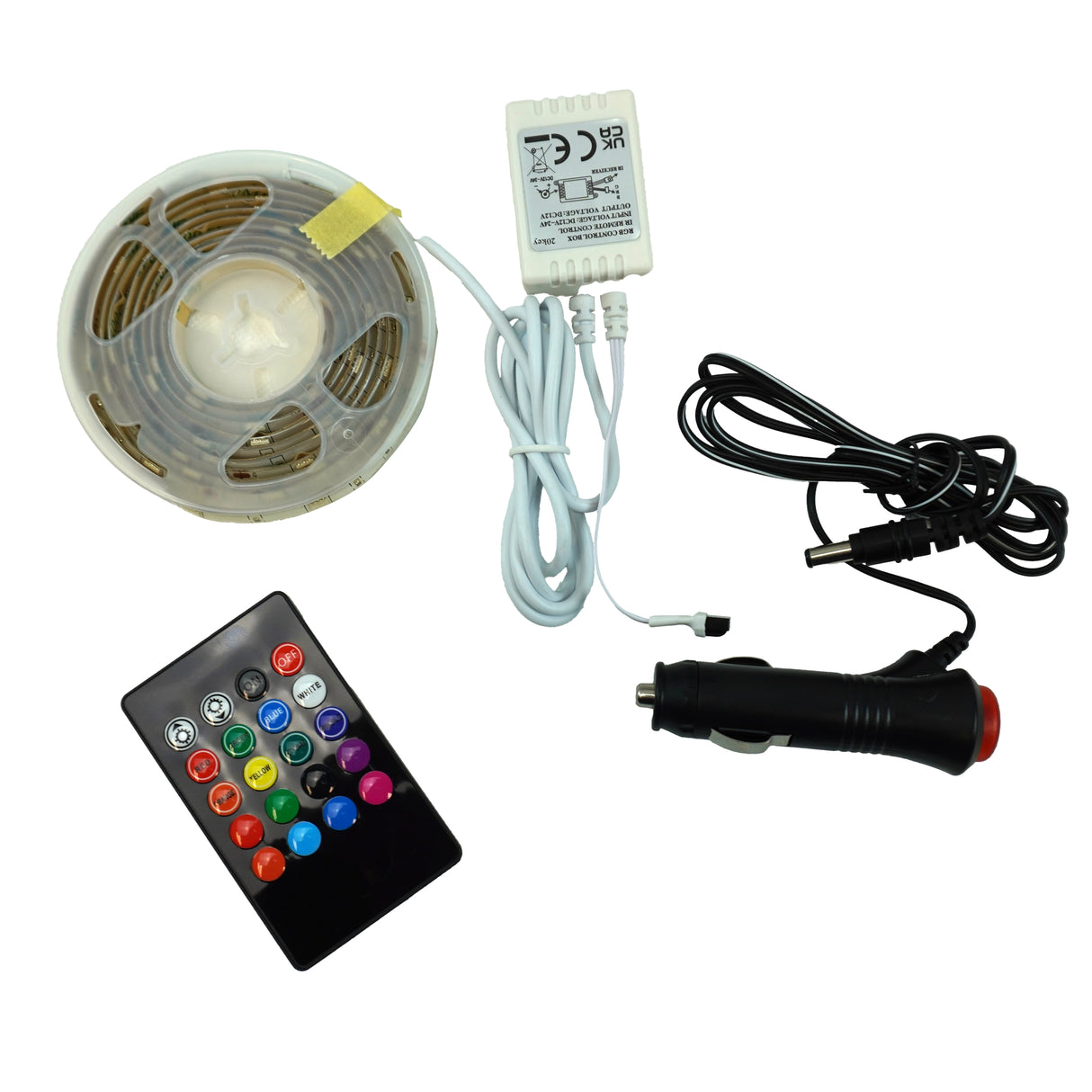 LED szalag belső 12/24V Távirányitós 2m / 60 LED