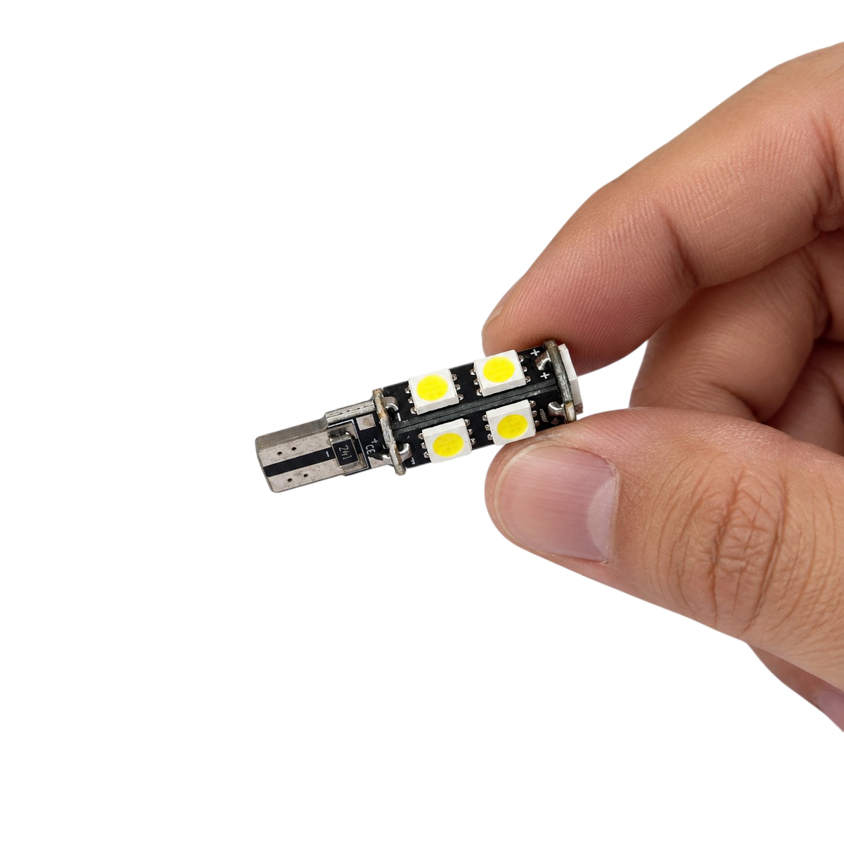 Autó LED izzó T10 SMD fehér fényű 2 db