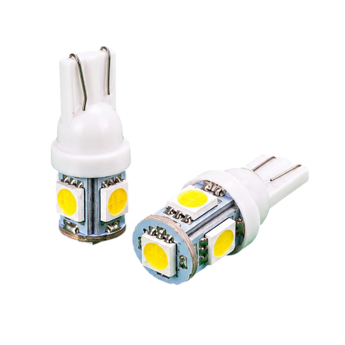 Autó LED izzó T10 SMD fehér fényű 2 db