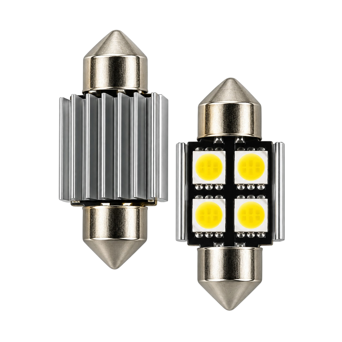 SMD LED szofita izzó 4 LED Canbus fehér