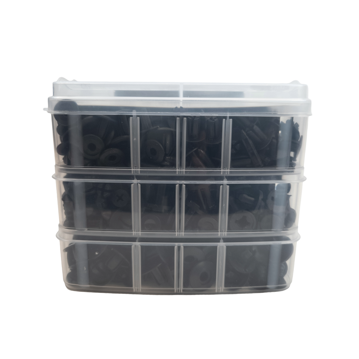 Snap fastener kit plastic 16 types 625 pcs