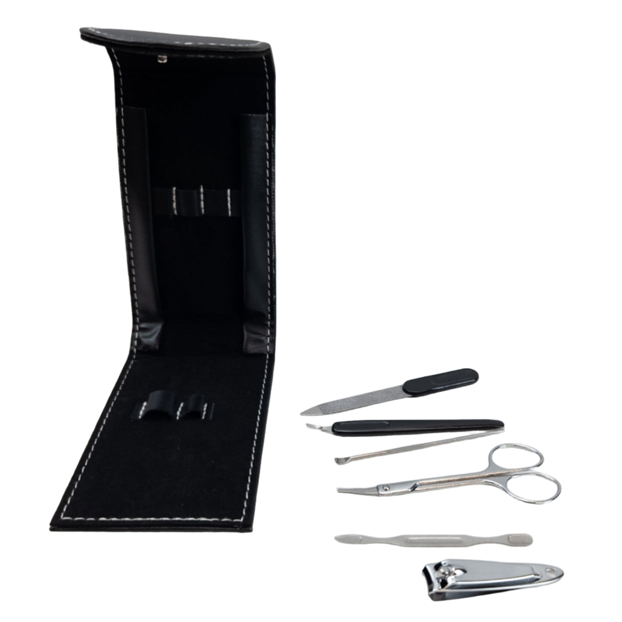 Manicure set in snap-closure case, 6 pieces