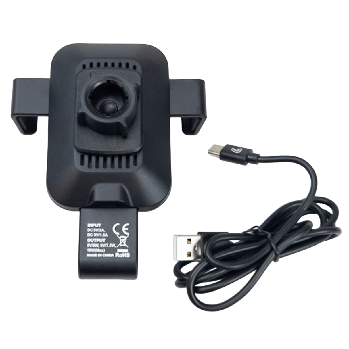 Car phone holder attachable to the ventilation grille with wireless charging
