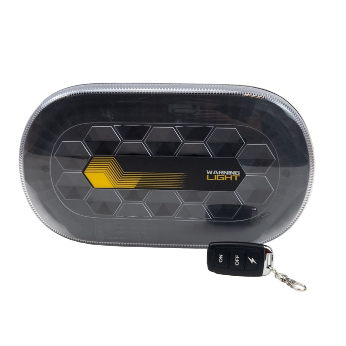 Light bar flashing yellow