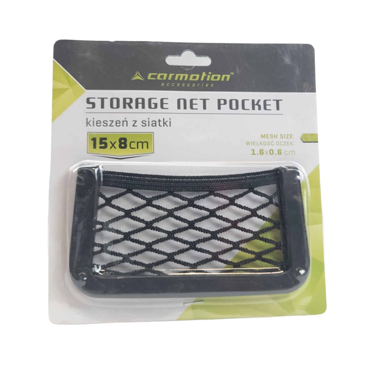 Car storage pocket mesh 14.5 x 8 cm