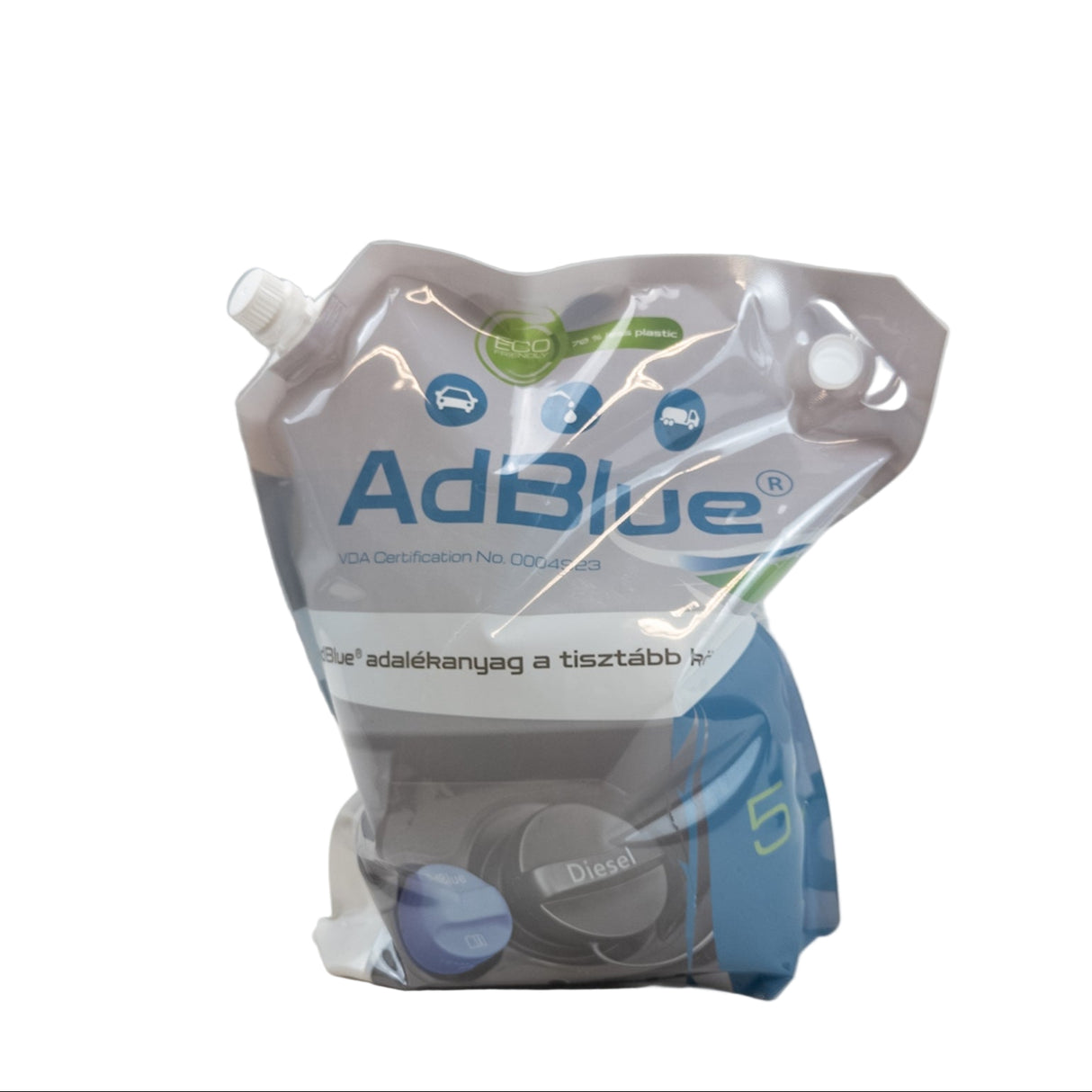 Adblue adalék doypack tasakban kiöntővel 5l