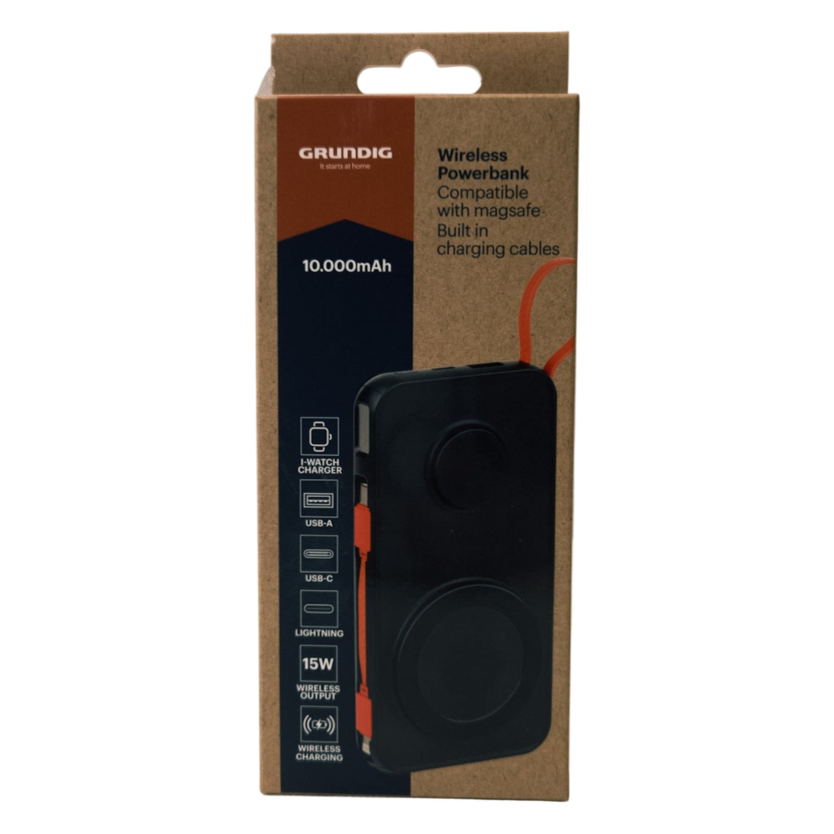 Power bank with wireless charging (Magsafe) 10000mAh