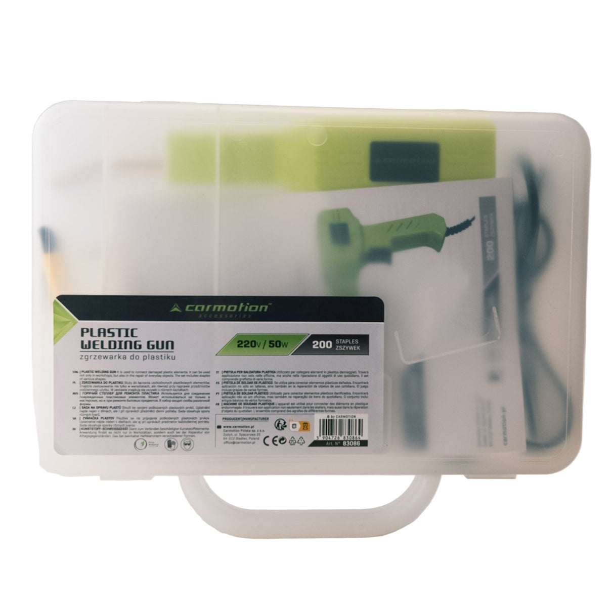 Műanyag forrasztó pisztoly készlet 50W