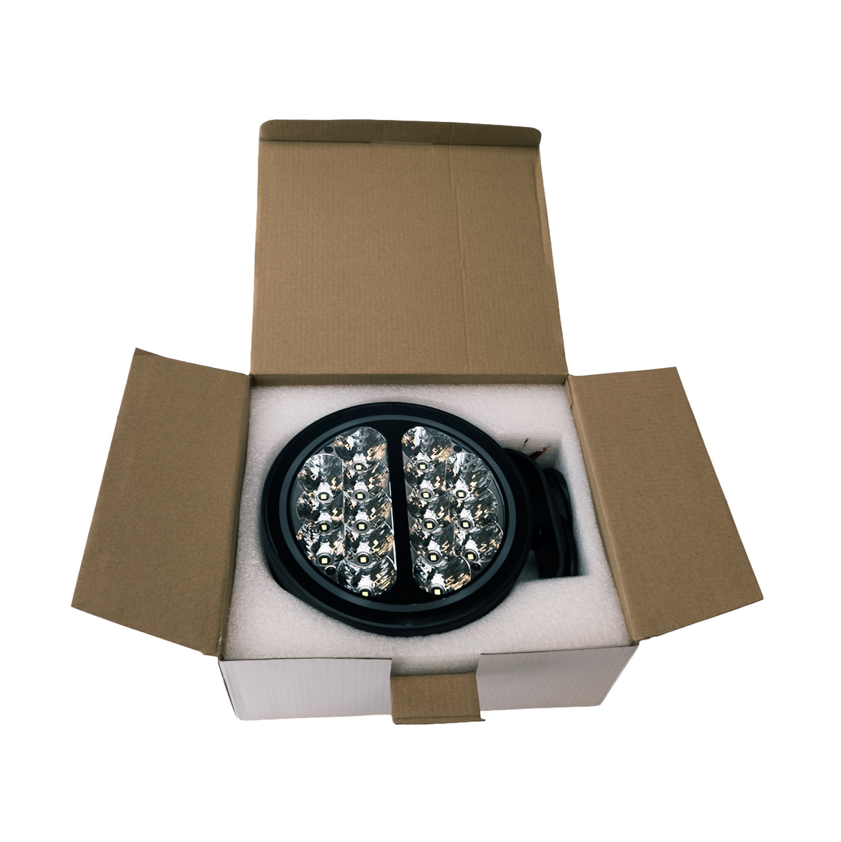 80W White LED Driving Light with Position Lamp Ring