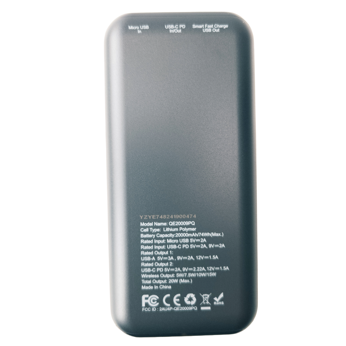 Wireless Power Bank 20,000mAh