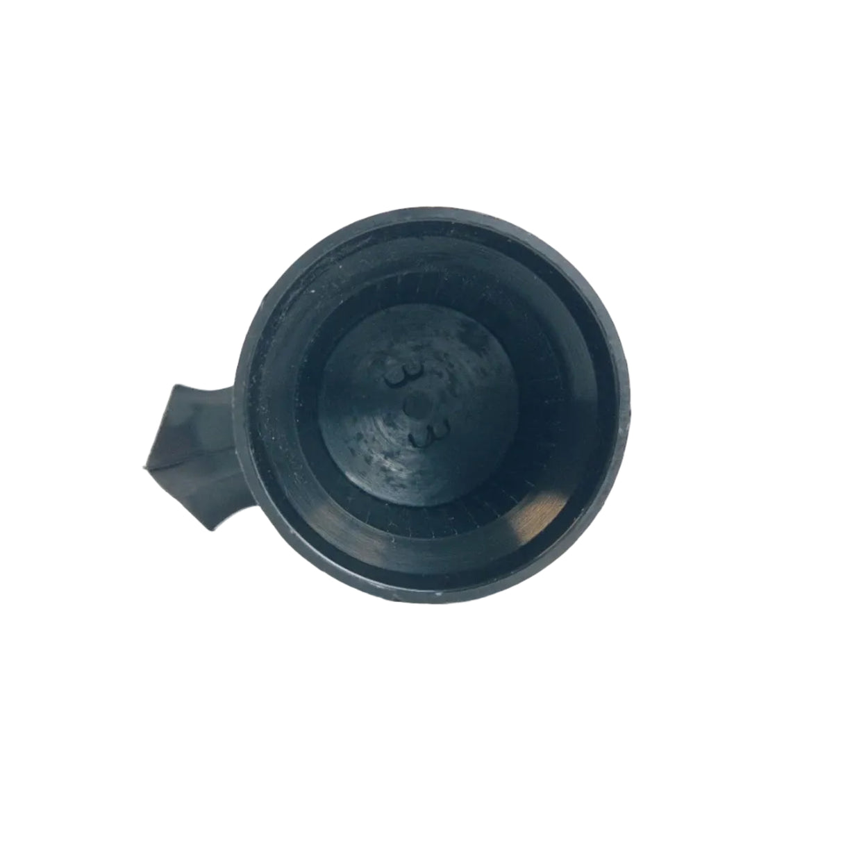 Wheel nut cover with looseness indicator, plastic, 33, black