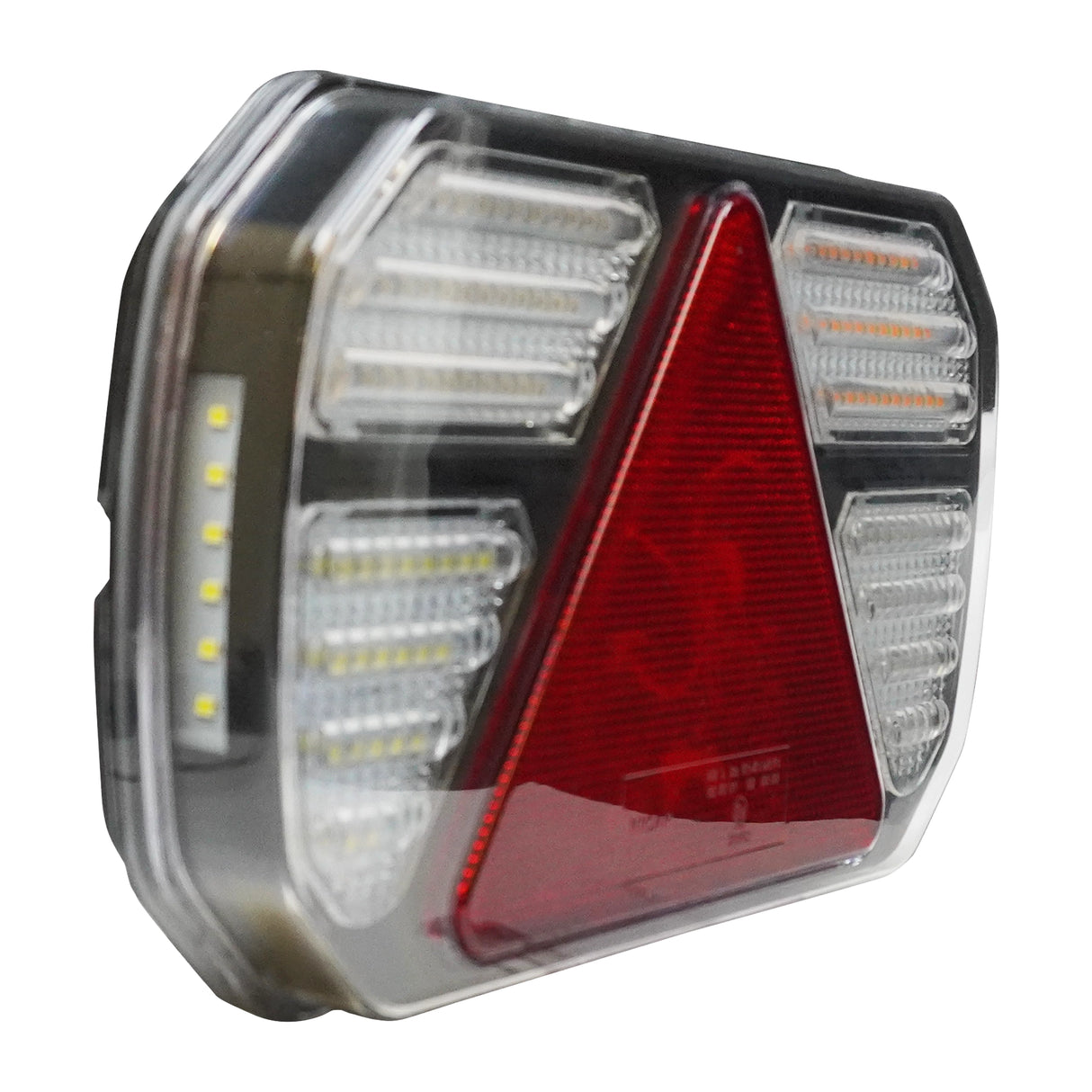 Hátsó lámpa LED 6 funkciós háromszög prizmás 12V-24V jobb oldal