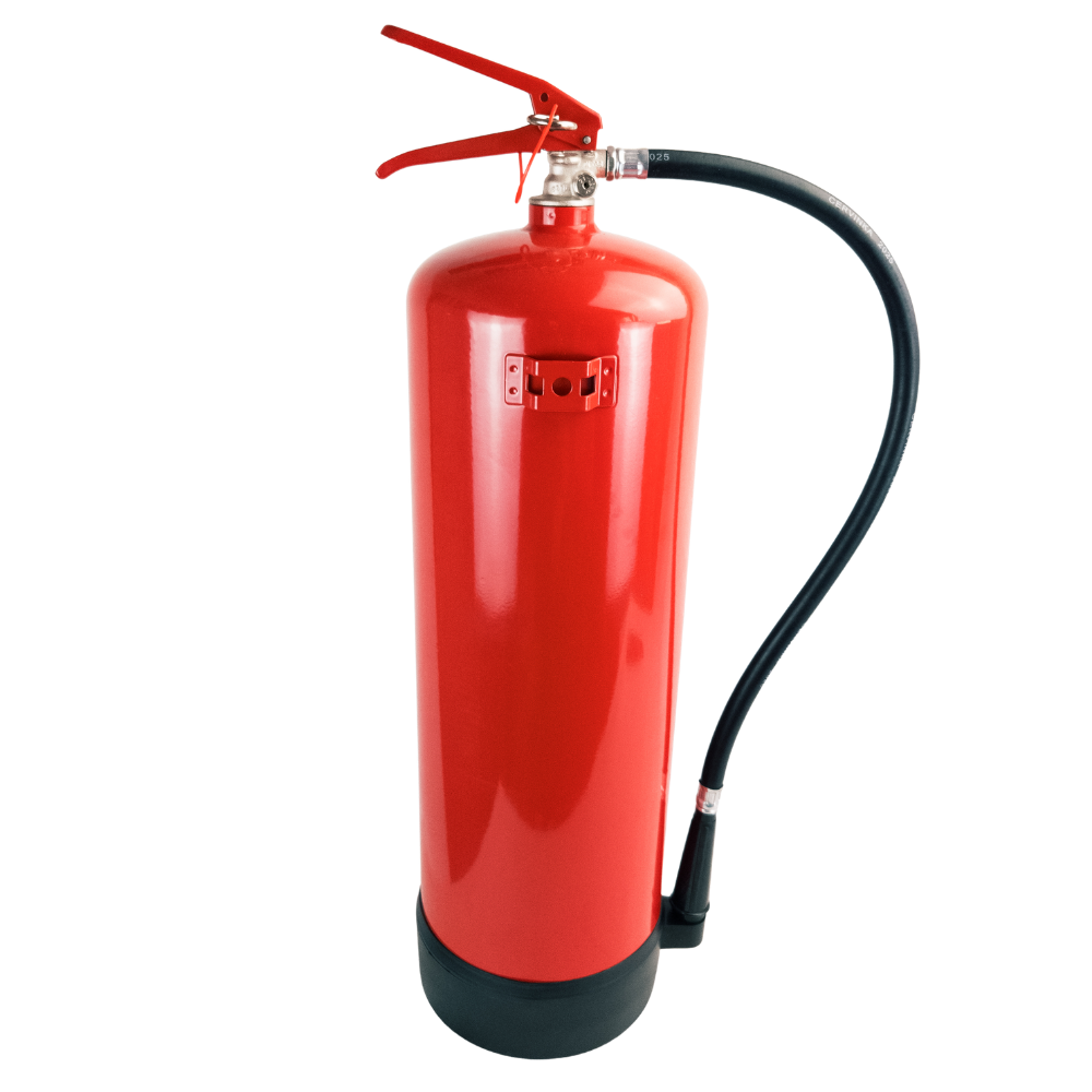 Powder fire extinguisher ABC with bracket and pressure gauge