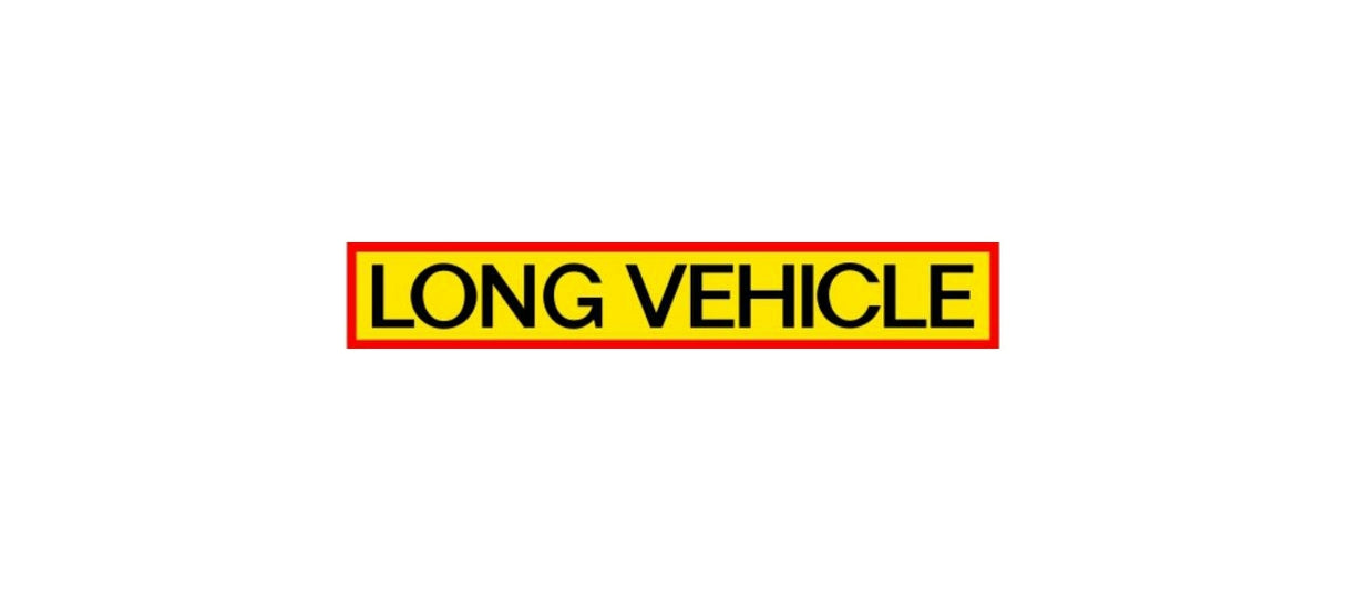 Matrica Long Vehicle közép 34x5,5cm