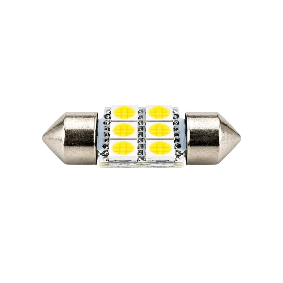 Autó LED izzó T10 foglalattal SMD fehér fény 2 db-os készlet