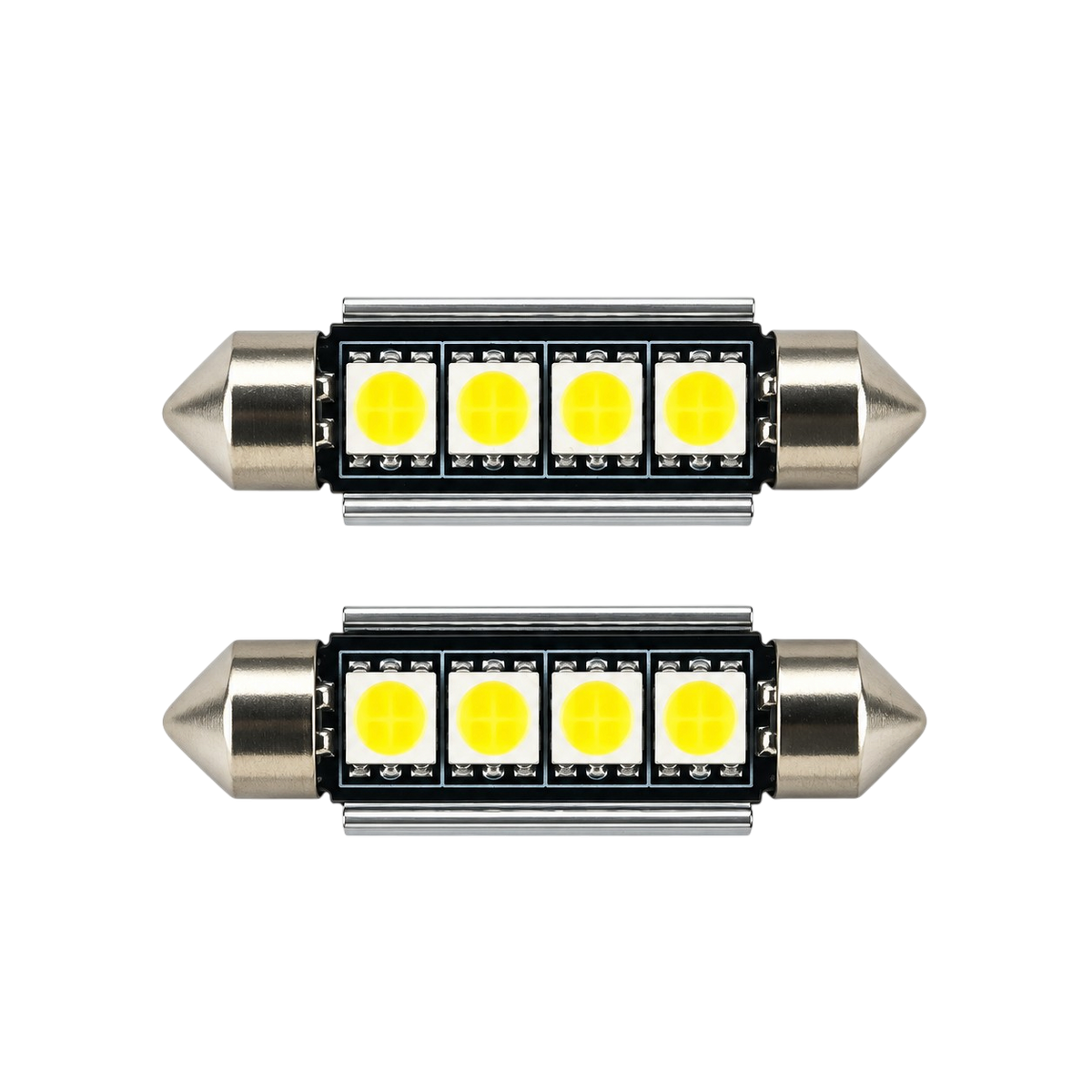 SMD LED szofita izzó 4 LED Canbus fehér