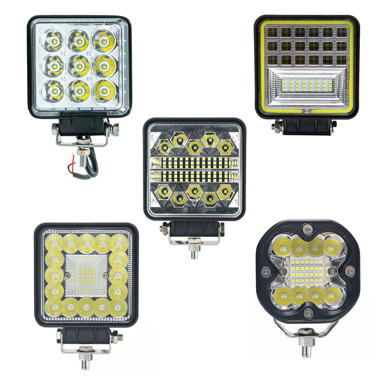 Work lamp LED square combined light 12/24V