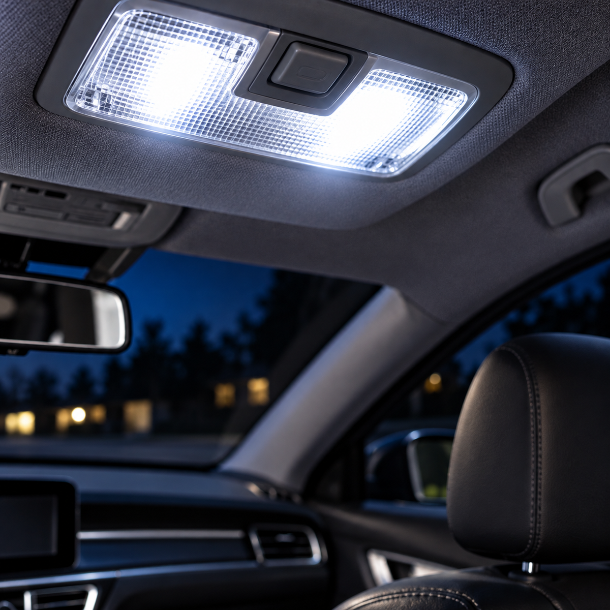 Autó LED izzó T10 SMD fehér fényű 2 db