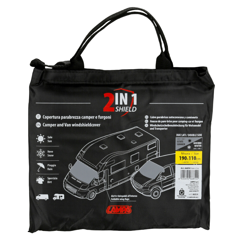 Car Windscreen Cover for Motorhomes and Vans 190 × 110 cm
