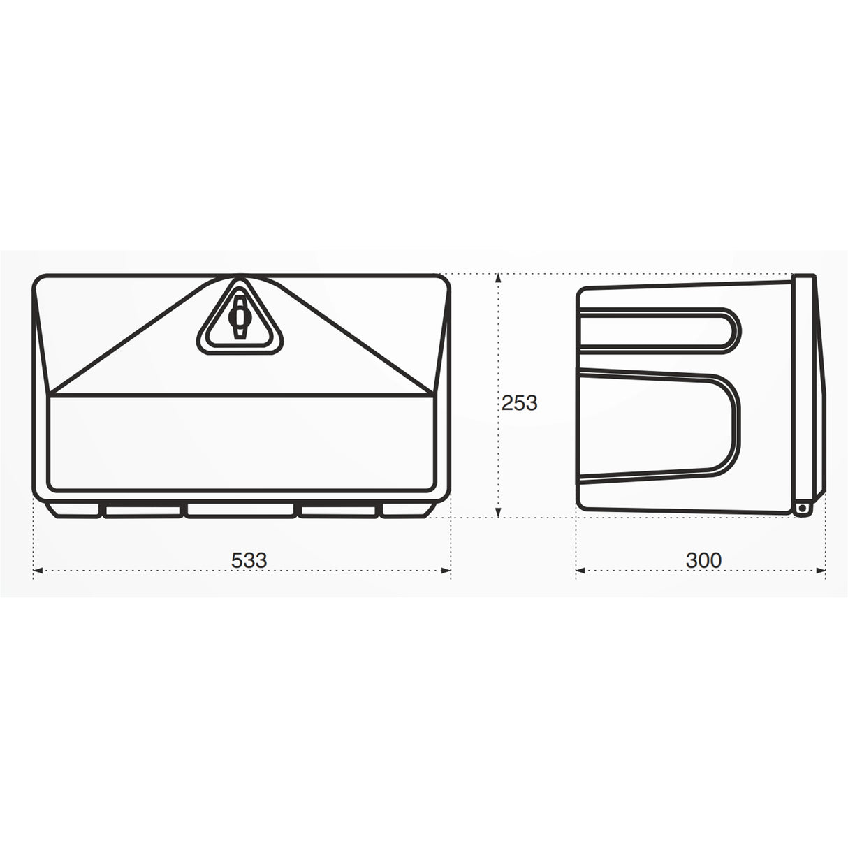 Szerszámos láda műanyag zárható