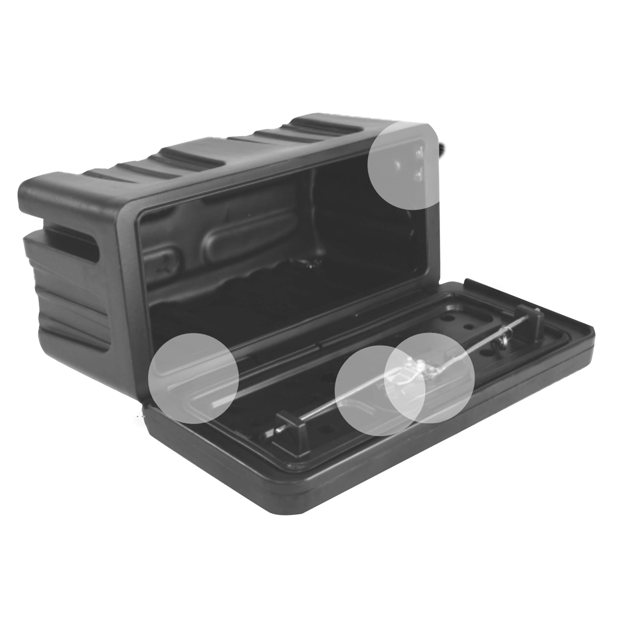 Szerszámos láda műanyag zárható