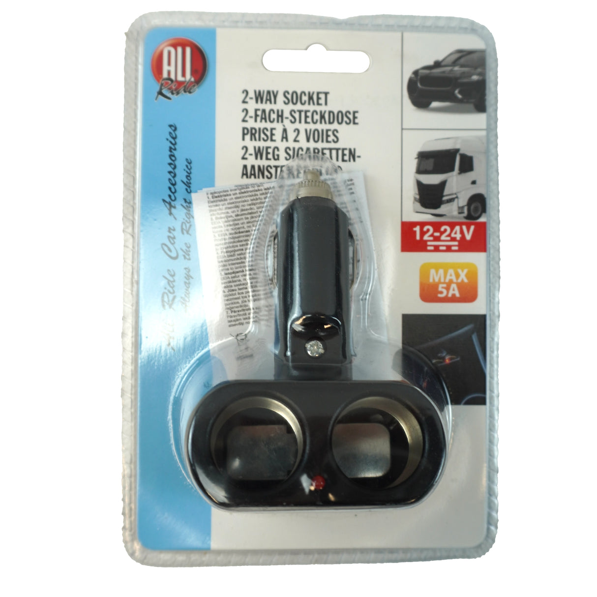 Szivargyújtó elosztó 2-es fix