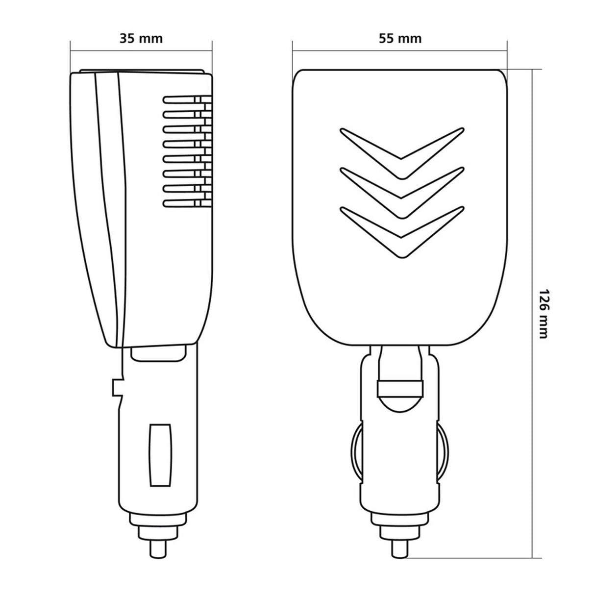 Szivargyújtó átalakító 4 USB porttal 6800 mA
