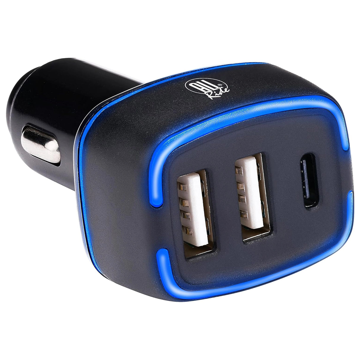 Szivargyújtó töltő 2 USB és 1 Type-C gyorstöltő ALL Ride