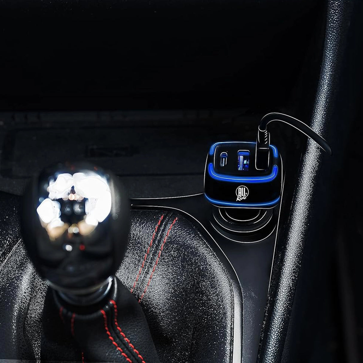 Szivargyújtó töltő 2 USB és 1 Type-C gyorstöltő ALL Ride
