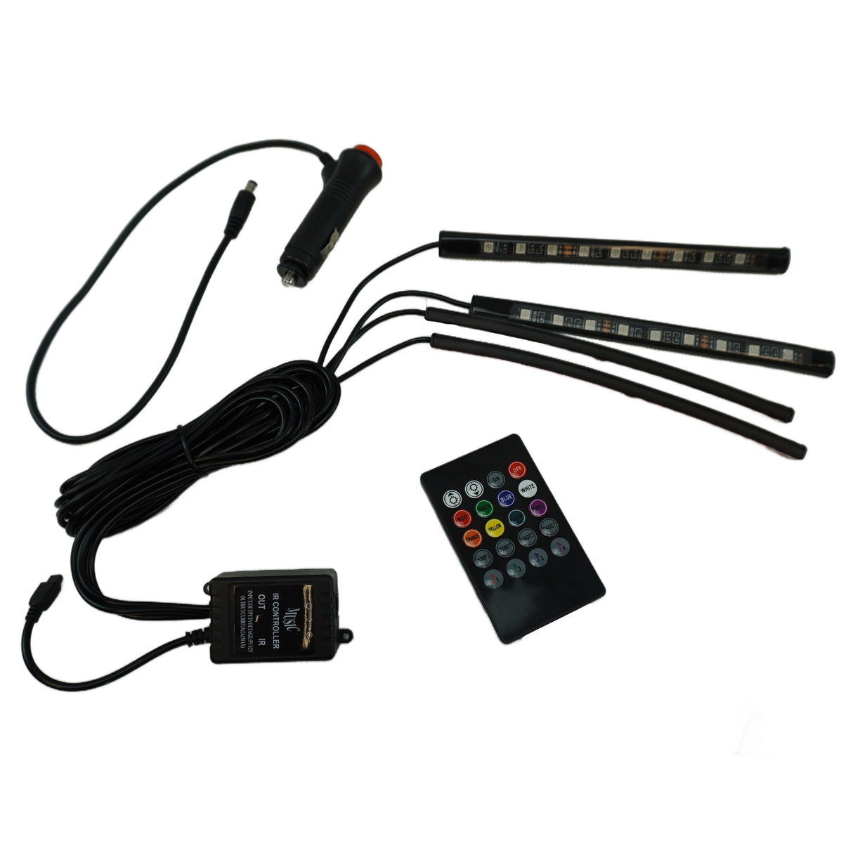 Távirányítós LED szalag belső térbe - 12V - 4x9 LED