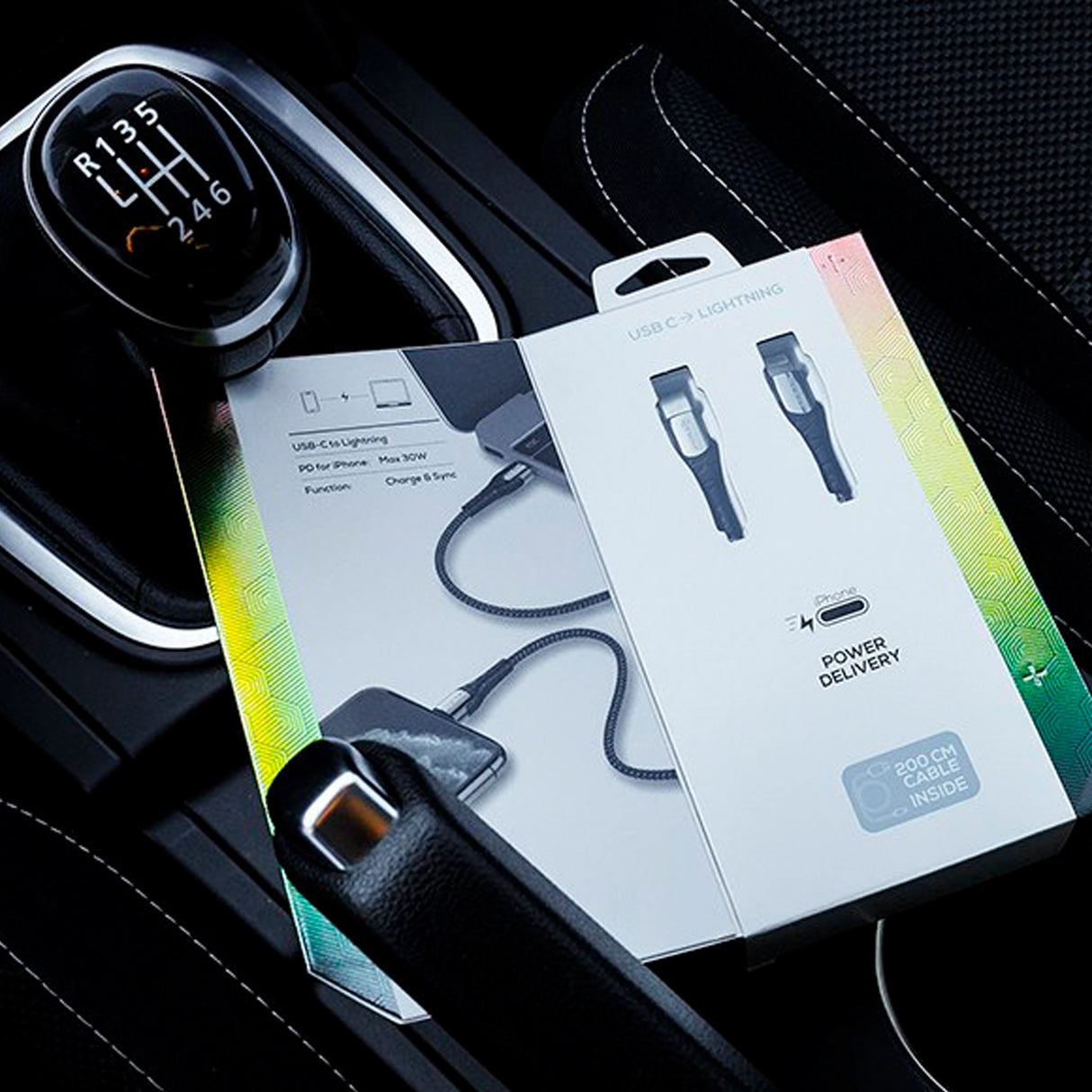 USB-C és lightning kábel 2 m max 30W MYWAY