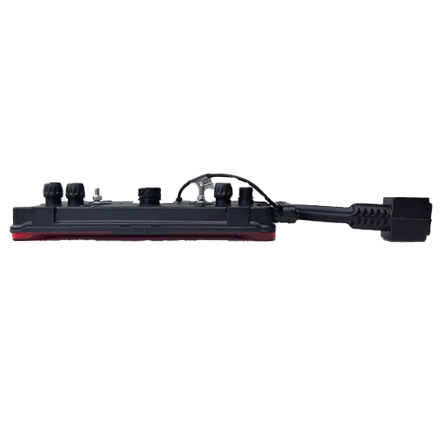 Trailer rear lamp with rubber lamp 4 connectors