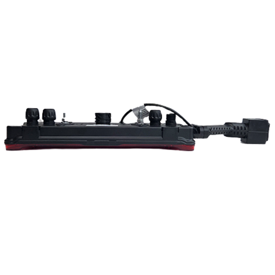 Trailer rear lamp with rubber lamp 4 connectors