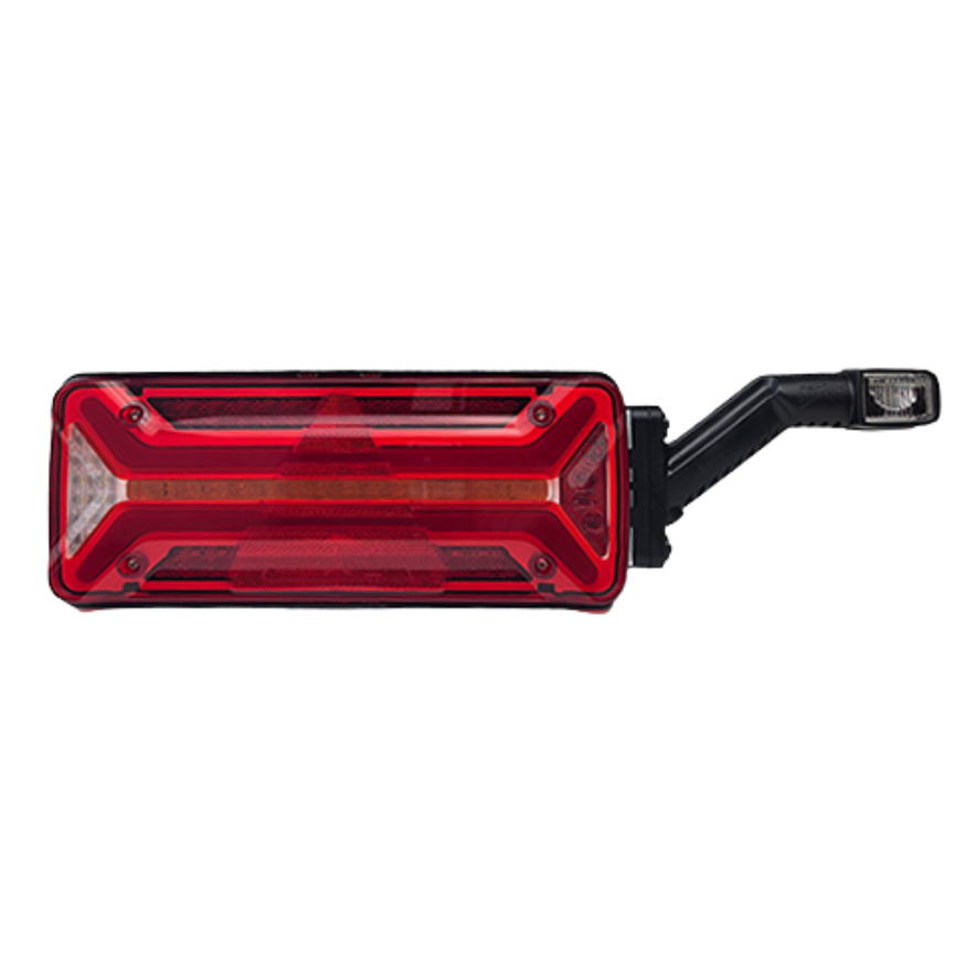 Trailer rear lamp with rubber lamp 4 connectors