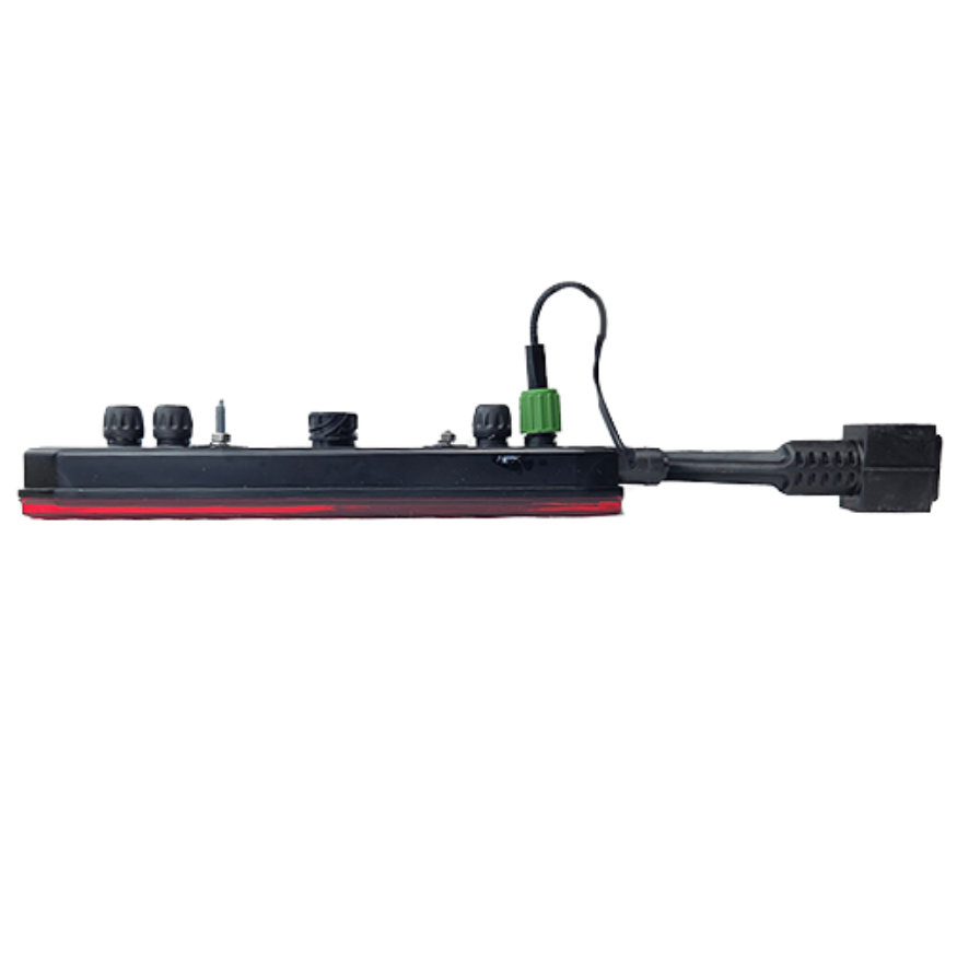 Trailer rear lamp with rubber lamp 4 connectors