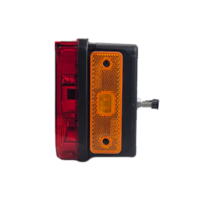 Lámpa LED 7 funkciós háromszög prizmás 12-24V